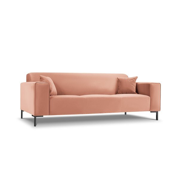 Różowa aksamitna sofa Cosmopolitan Design Siena-image-3