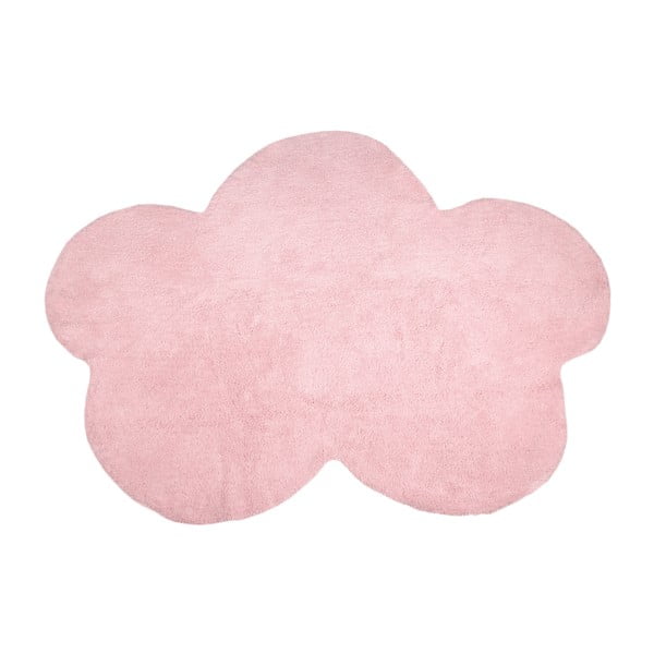 Różowy dywan bawełniany Happy Decor Kids Cloud, 160x120 cm