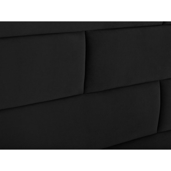Czarny zagłówek łóżka Cosmopolitan Design New York, szer. 140 cm-image-3
