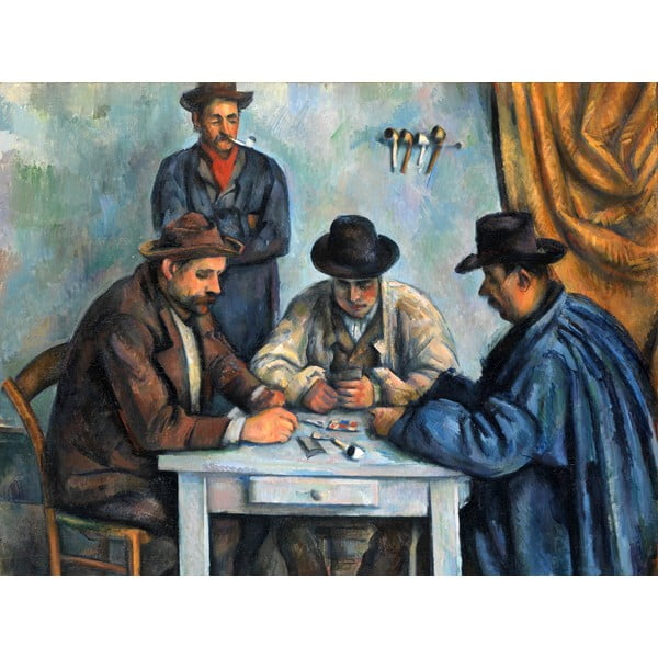 Reprodukcja obrazu Paula Cézanne'a – The Card Players, 80x60 cm
