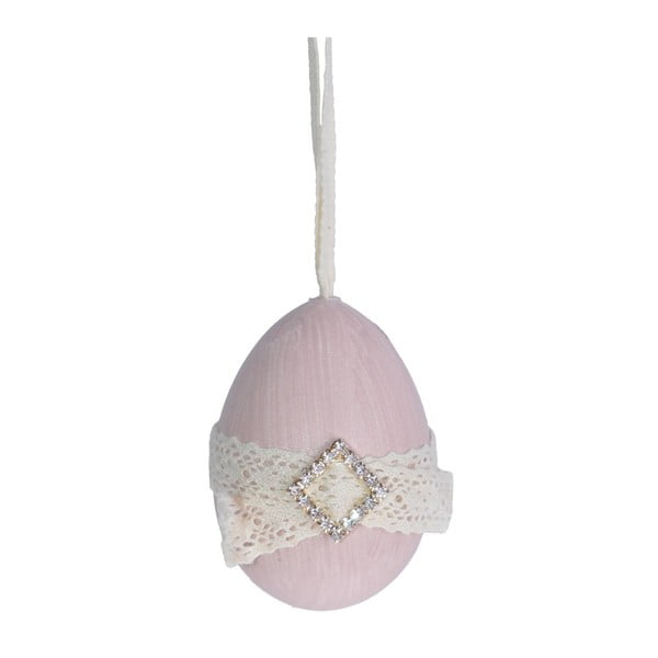 Różowe jajko dekoracyjne Ewax Egg Bow
