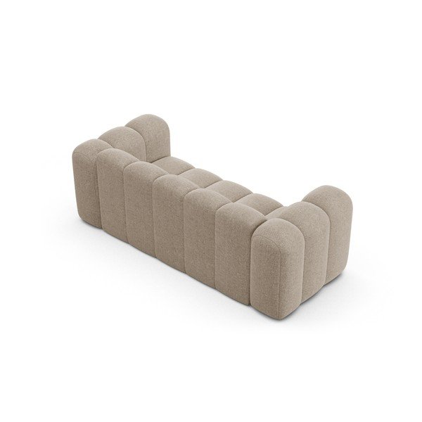 Beżowa sofa z tkaniny szenilowej 200 cm Lupine – Micadoni -image-2