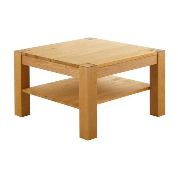 Brązowy stolik z litego drewna sosnowego Støraa Monique, 45x75 cm