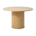 Okrągły stół w dekorze dębu ø 120 cm Nola – Unique Furniture