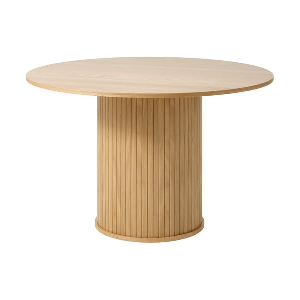 Okrągły stół w dekorze dębu ø 120 cm Nola – Unique Furniture