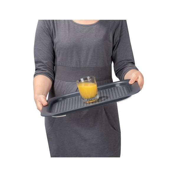 Ciemnoszara antypoślizgowa taca Wenko-image-2
