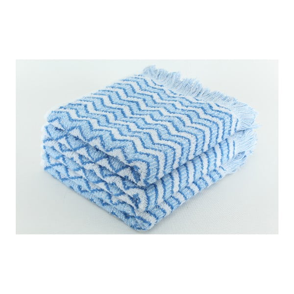 Zestaw 3 ręczników Lora Alaska Blue, 50x100 cm