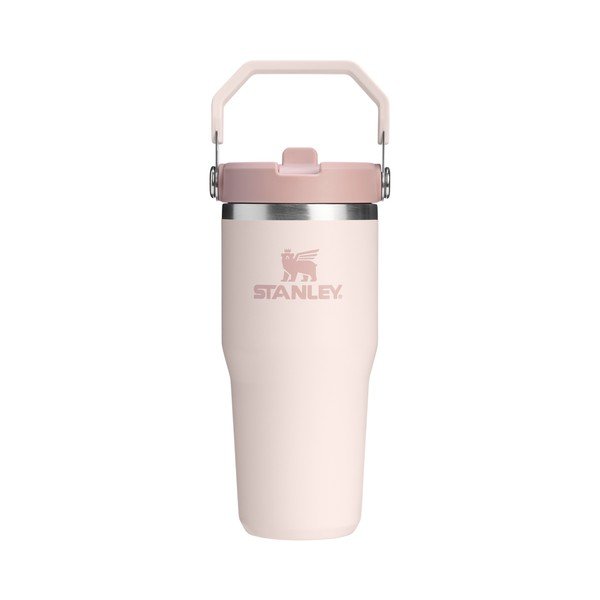 Jasnoróżowy termos ze stali nierdzewnej 410 ml IceFlow™ Flip Straw 2.0 Tumbler Rose Quartz – Stanley