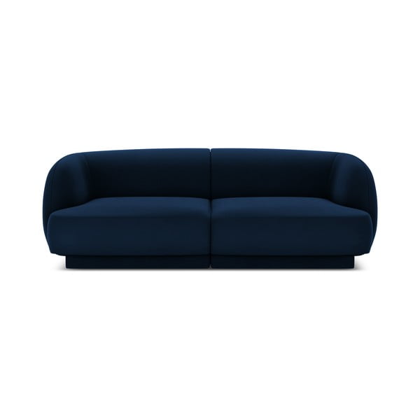 Niebieska aksamitna sofa 184 cm Miley − Micadoni Home