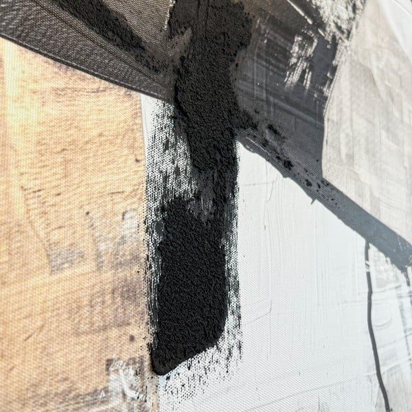 Obraz z ręcznie malowanymi elementami 70x100 cm Ash – Styler-image-4