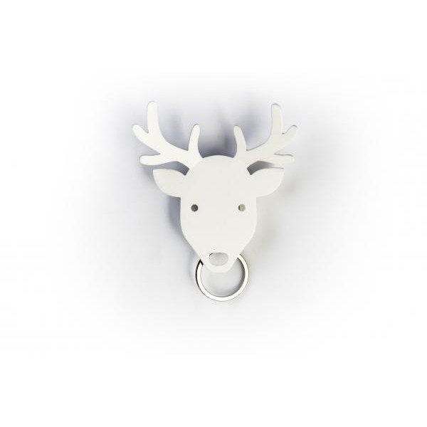 Wieszak na klucze QUALY Deer Key Holder, biały-image-1