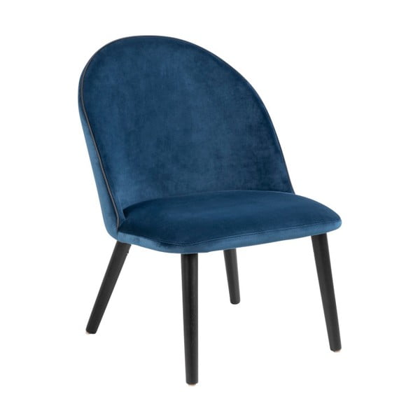 Niebieskie tapicerowane krzesło Actona Manley