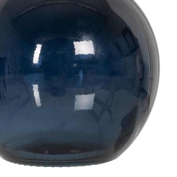 Ciemnoniebieski ręcznie wykonany wazon (wysokość 18 cm) – Ixia-image-1