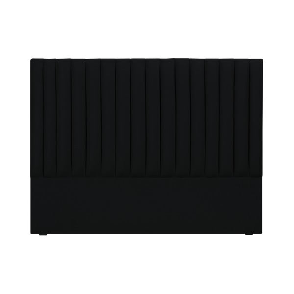 Czarny zagłówek łóżka Cosmopolitan design NJ, 160x120 cm