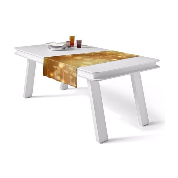 Bieżnik Gold Shimmer, 40x140 cm-image-1
