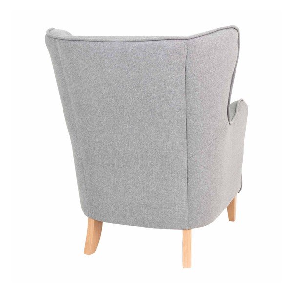 Jasnoszary fotel uszak House Nordic Campo-image-2