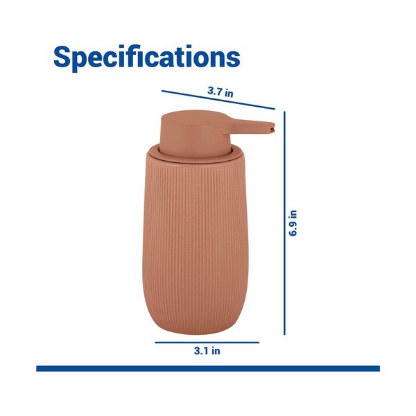 Brązowy plastikowy dozownik do mydła 400 ml Fablo – Wenko-image-4