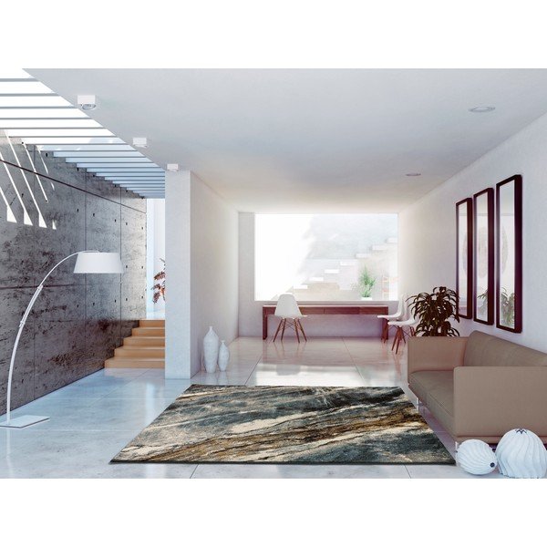 Szary dywan 150x80 cm Marmol Madera – Universal-image-1