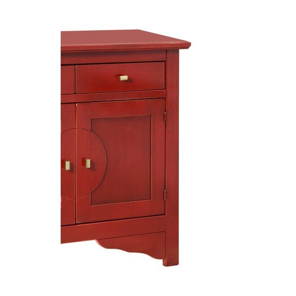 Czerwona komoda Evergreen House Credenza-image-4