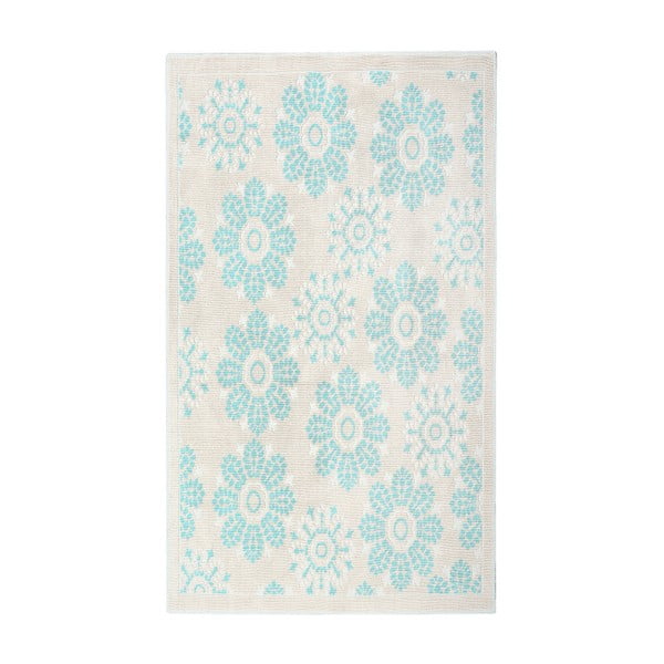 Niebieski dywan bawełniany Floorist Randa, 120x180 cm
