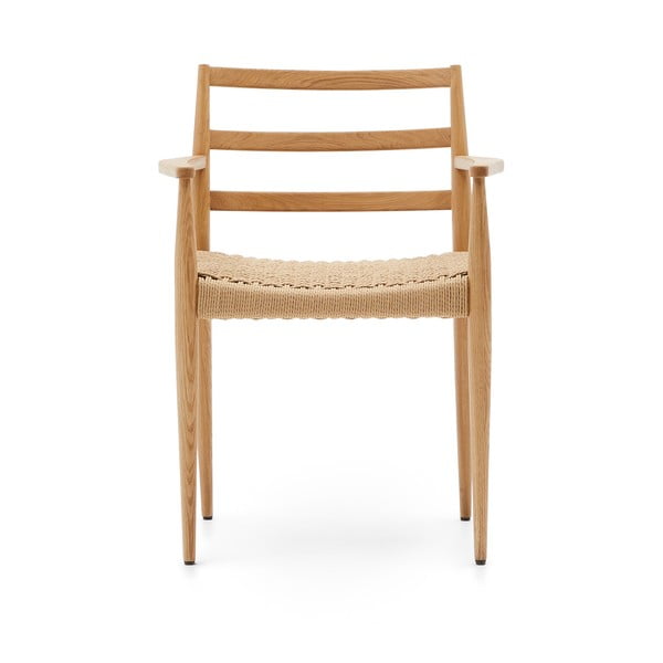 Krzesła z litego drewna dębowego zestaw 2 szt. Analy – Kave Home-image-4