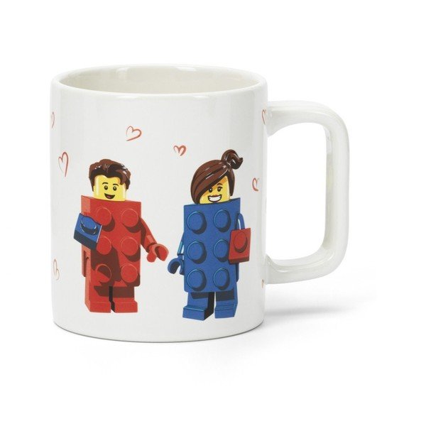 Biały ceramiczny kubek dla dzieci 300 ml Love – LEGO®