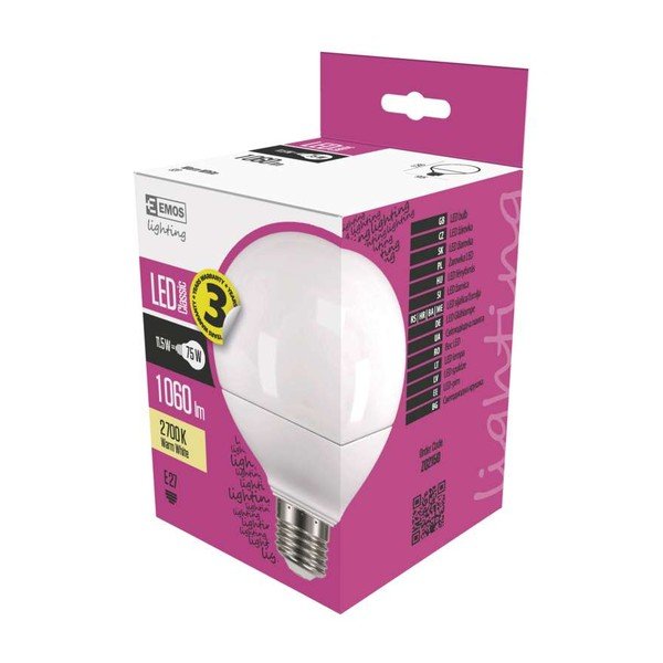 Żarówka LED EMOS Classic Globe Warm White, 11.5W E27-image-1
