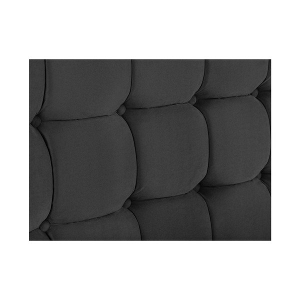 Ciemnoszary zagłówek łóżka Kooko Home Hasso, 120x200 cm-image-2