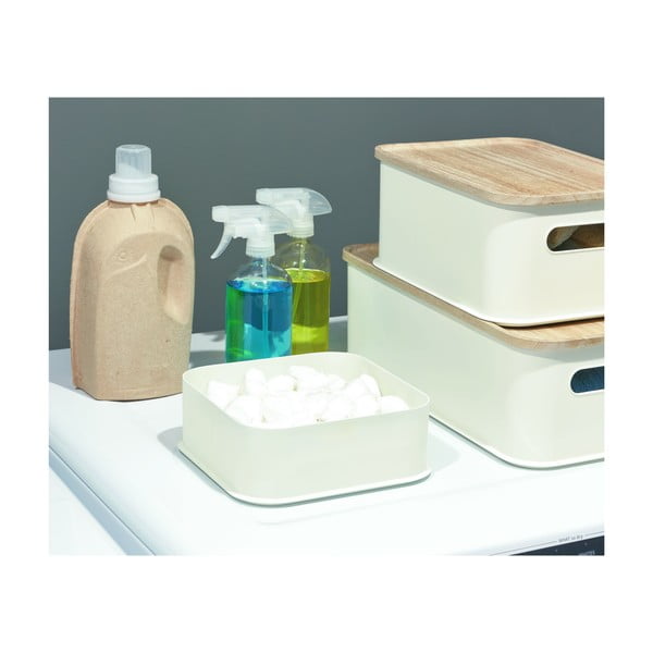 Biały pojemnik iDesign Eco, 21,3x21,3 cm-image-2