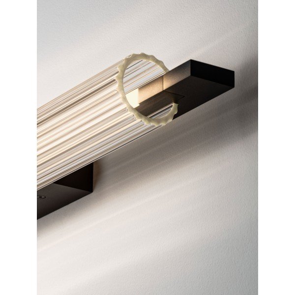 Aluminiowy kinkiet LED ze ściemniaczem w kolorze matowej czerni Glovia – Nova Luce-image-3