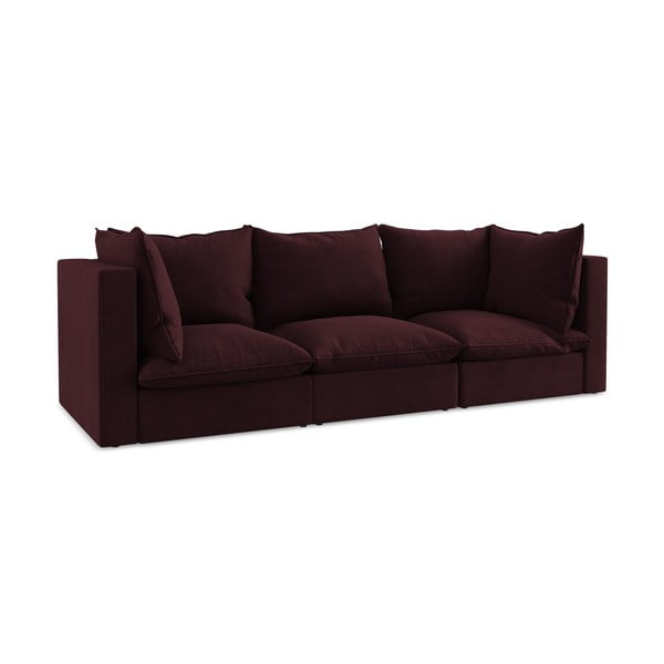 Bordowa sofa 255 cm Manao – Makamii-image-1