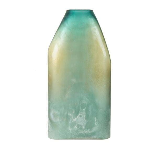 Niebieski wazon szklany Dino Bianchi Monza, wysokość 48 cm