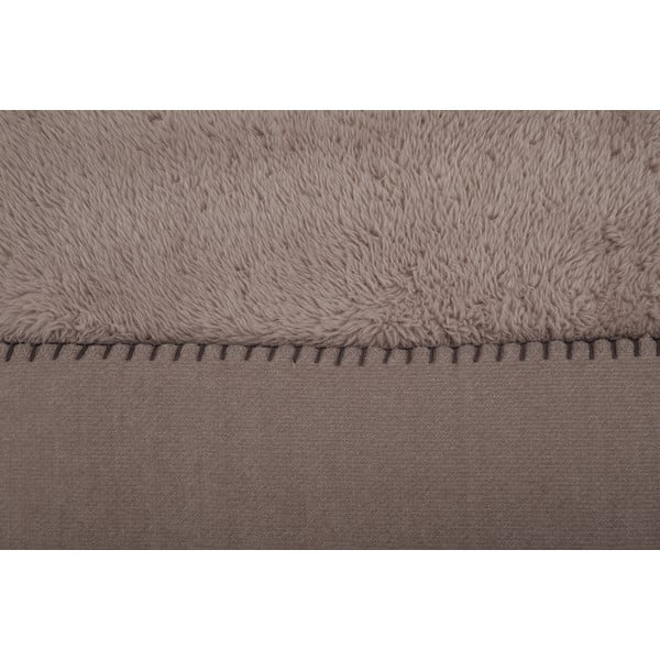 Szarobrązowy koc z mikropluszu 150x200 cm Tomo – Tiseco Home Studio-image-2