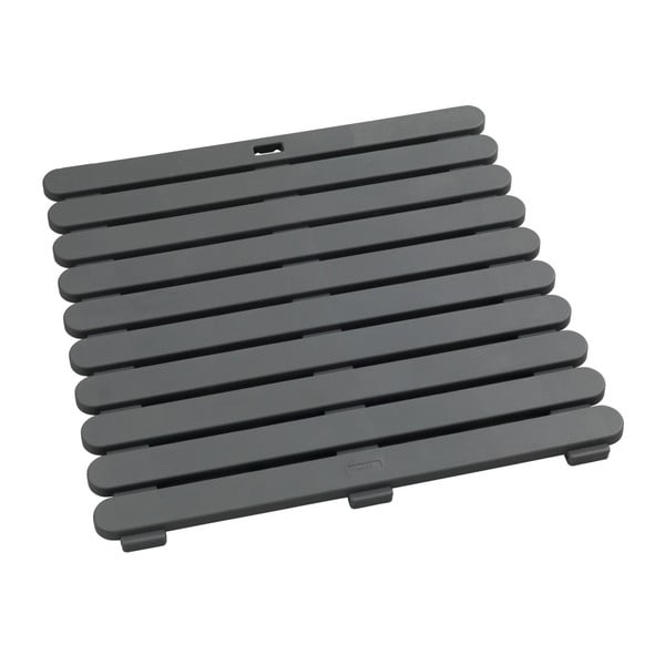 Ciemnoszara wycieraczka odpowiednia na zewnątrz Wenko, 55x55 cm-image-3