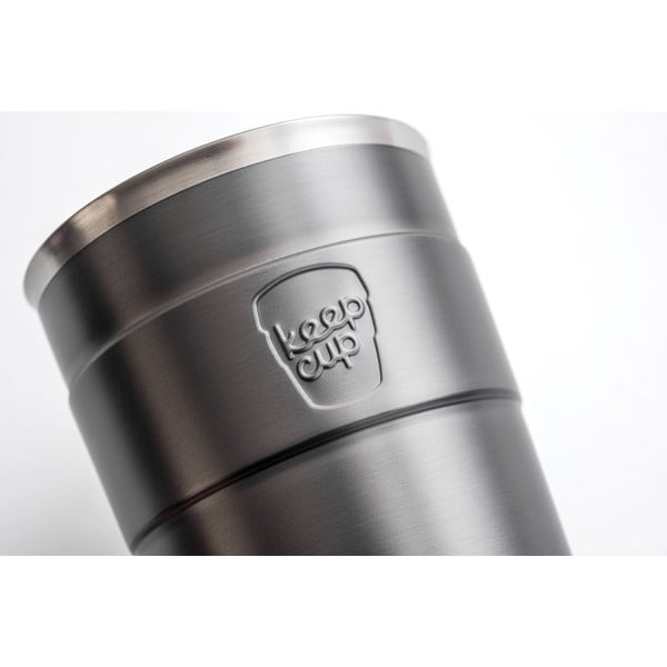 Szary kubek podróżny z wieczkiem KeepCup Nitro Thermal, 340 ml-image-2