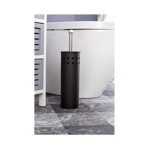 Metalowa szczotka do WC w kolorze matowej czerni Indy – Premier Housewares-image-1