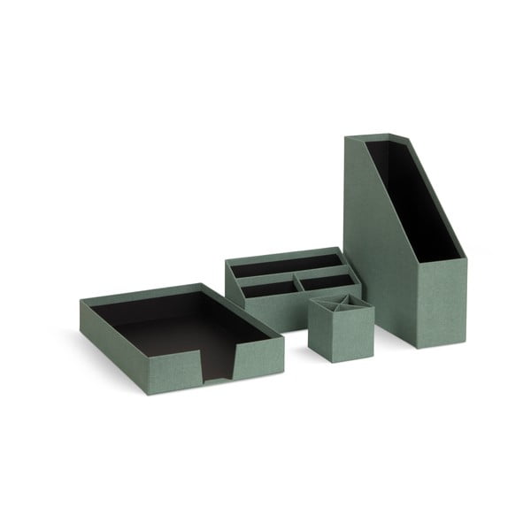 Kartonowe organizery zestaw 4 szt. Hugo Canvas Paper Laminate – Bigso