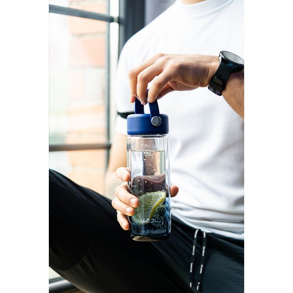 Niebieska szklana butelka 350 ml Fuori – Vialli Design-image-2