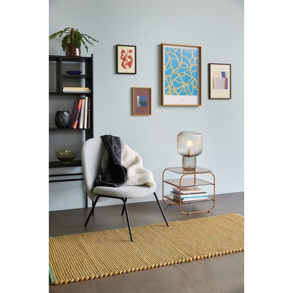 Brązowa lampa stołowa ze szklanym kloszem (wysokość 42 cm) Pirum – Hübsch-image-2