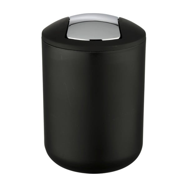 Czarny kosz na śmieci Wenko Brasil S, wys. 21 cm-image-2