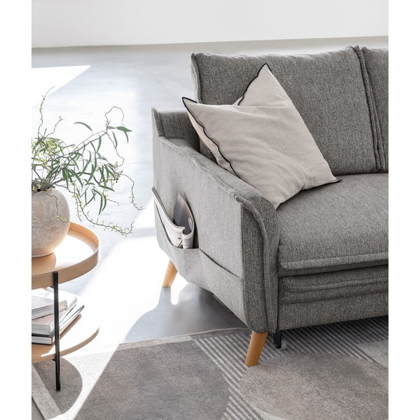 Szary rozkładany narożnik (prawostronny) Charming Charlie – Miuform-image-4