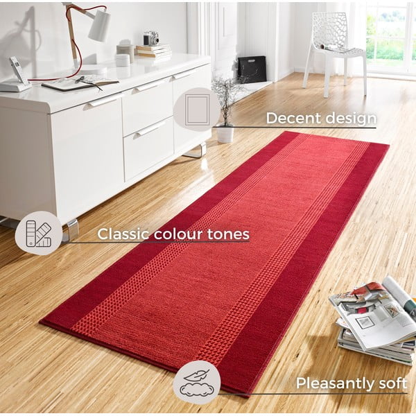 Czerwony chodnik Hanse Home Basic, 80x250 cm-image-4