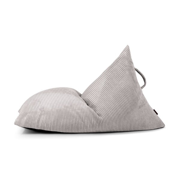 Jasnoszary sztruksowy dziecięcy worek do siedzenia Razzy – SLOWDOWN