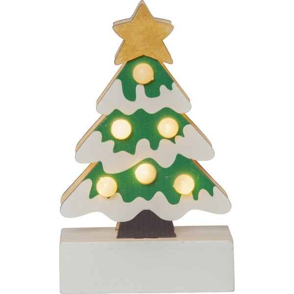 Biało-zielona dekoracja świetlna ze świątecznym motywem Freddy – Star Trading