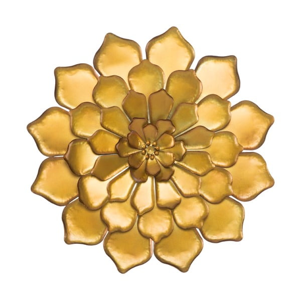 Dekoracja ścienna w złotej barwie Mauro Ferretti Goldie, ø 62,5 cm