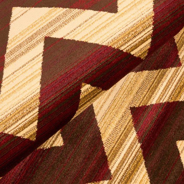 Brązowy wytrzymały dywan Floorita Inspiration Zig Zag, 140x195 cm-image-1