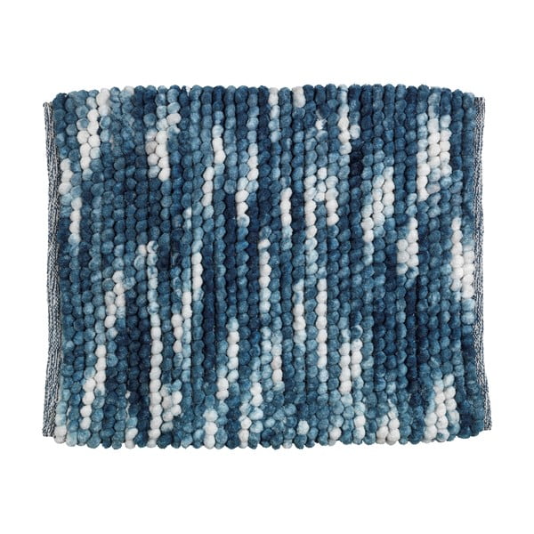 Niebieski tekstylny dywanik łazienkowy 55x65 cm Urdu – Wenko