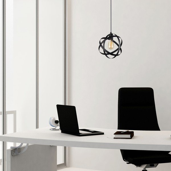 Czarna metalowa lampa wisząca Lama – Squid Lighting-image-3