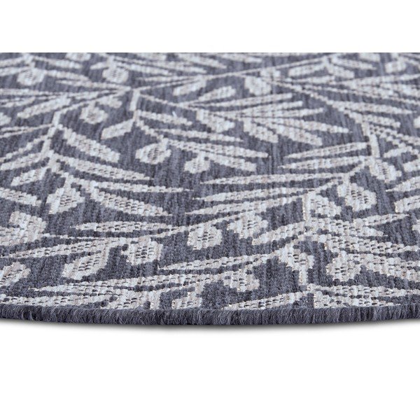 Antracytowy okrągły dywan ø 120 cm Twig – Hanse Home-image-3