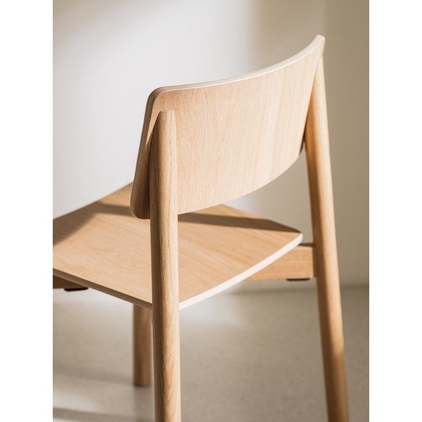 Krzesło sztaplowane w dekorze dębu w naturalnym kolorze Wem – noo.ma-image-4